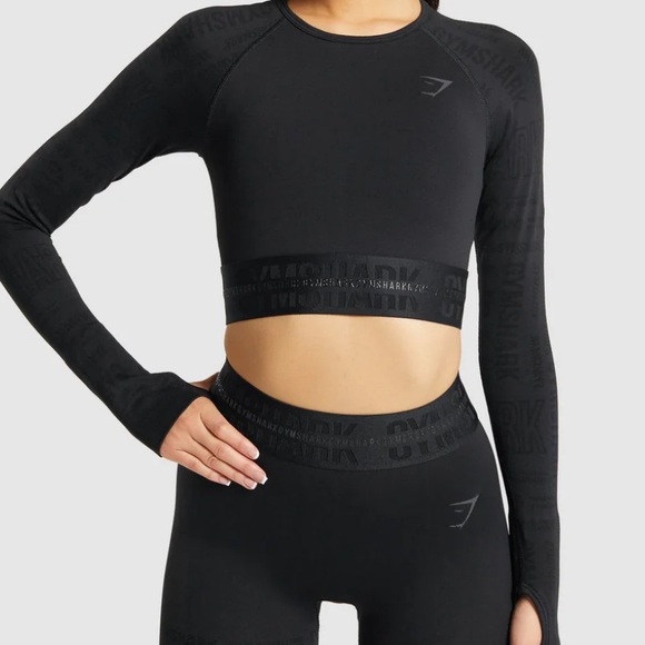 Gymshark Tops - Gymshark Vision cropped athletic top XL